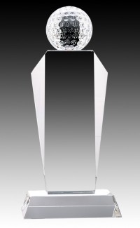 Crystal Golf Award - 7 3/4" (image for) Crystal Golf Award - 7 3/4"
